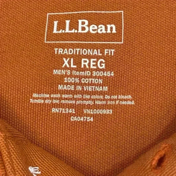 L.L. Bean Men’s Traditional Fit Polo Size XL Reg - Picture 8 of 9